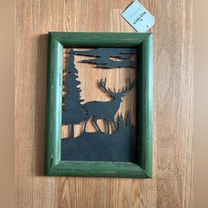 Red Shed Deer Wall Decor